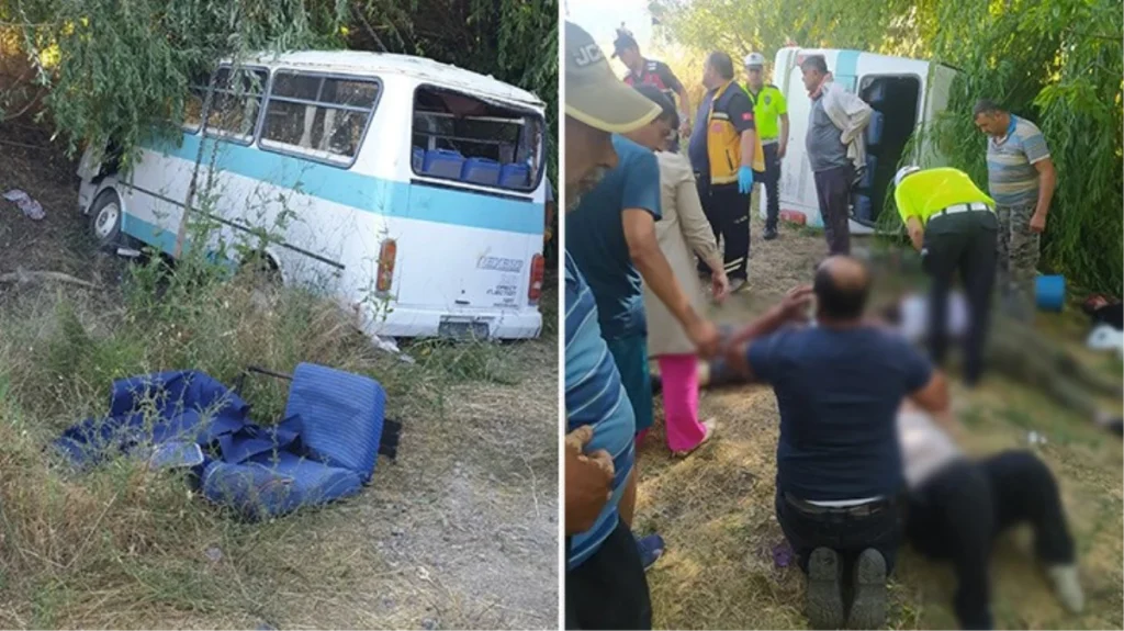 Afyonkarahisar’da 8 kişinin can verdiği kazada minibüs şoförü ehliyetsiz çıktı