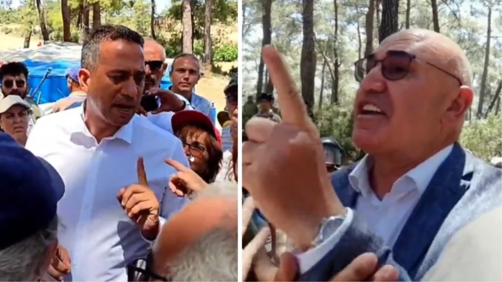 CHP’li Tanal ve Başarır, Akbelen’de çevrecilerle tartıştı: Sen AKP’nin provokatörüsün