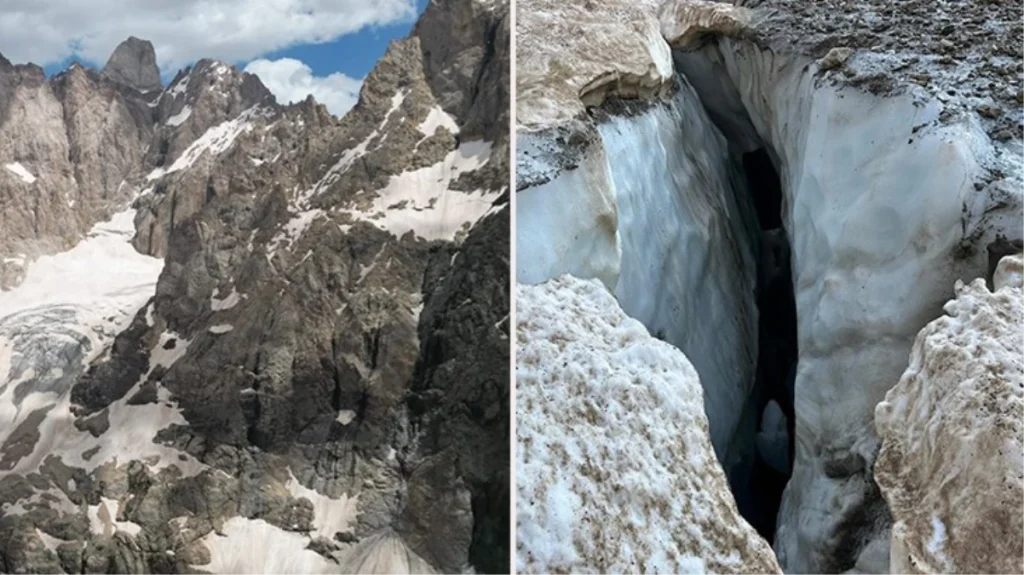 Cilo Dağı’nda buzul kırıldı, çukura düşen 4 kişiden 2’si kurtarıldı! Arama kurtarma çalışmaları devam ediyor