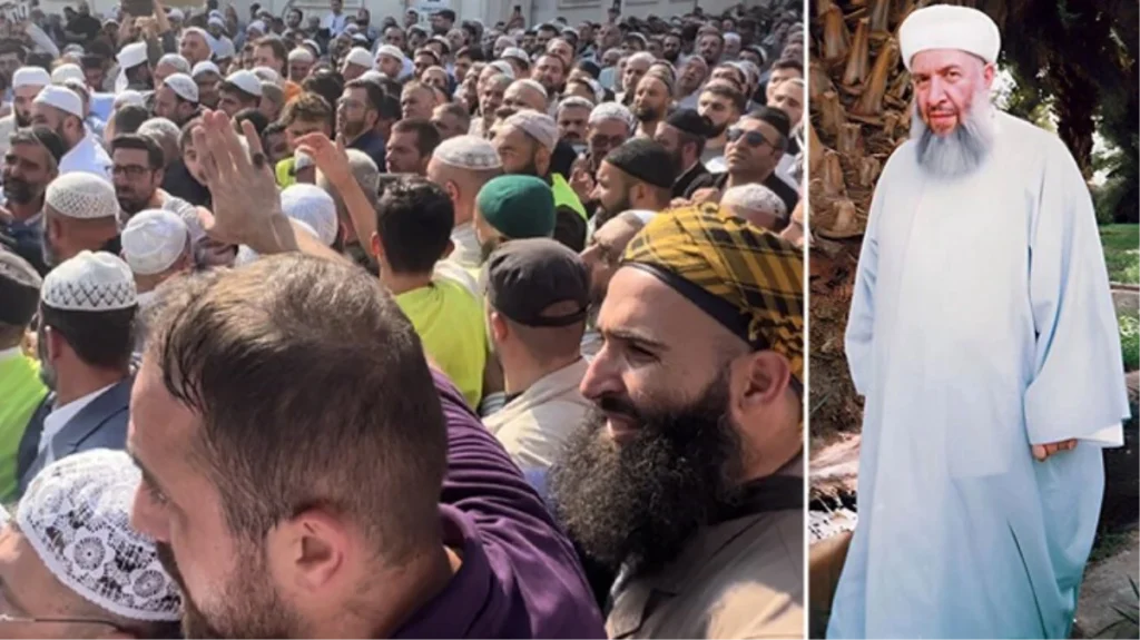 Menzil Cemaati lideri Seyyid Abdülbaki El-hüseyni’nin cenazesinde izdiham yaşandı