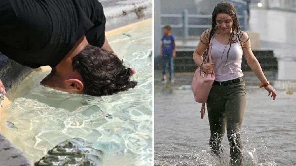 Rekor sıcaklıktan sonra sağanak sürprizi! İstanbul rahat bir nefes aldı, sıra Ankara’da