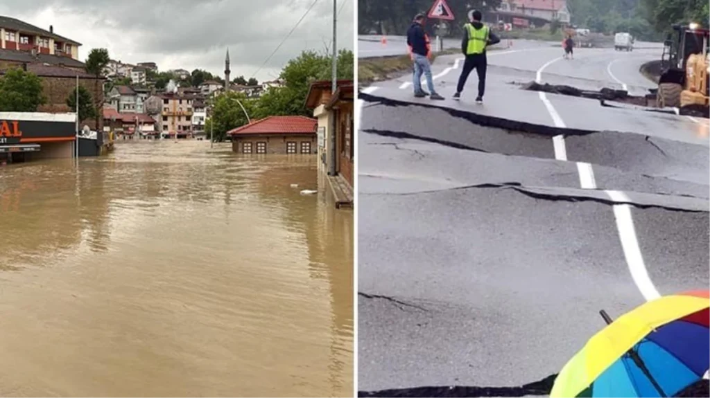 Sel ve heyelan Karadeniz’i esir aldı! Bakan Yerlikaya ve Tunç felaketi yaşayan Bartın’a doğru yola çıktı