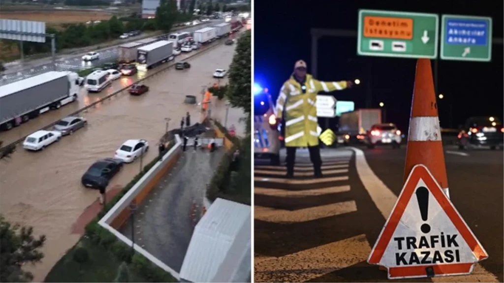 TEM Otoyolu’nda heyelan! Ankara-İstanbul yönü trafiğe kapandı
