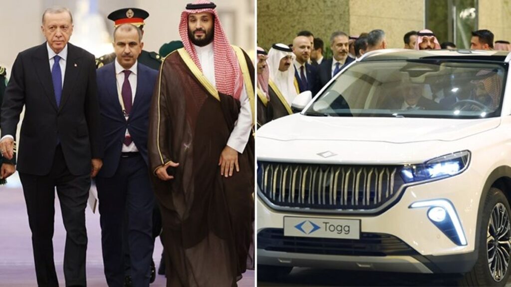 Türkiye-Suudi Arabistan arasında anlaşmalar imzalandı! Veliaht Prens, Erdoğan’ı hediye edilen Togg’la otele bıraktı