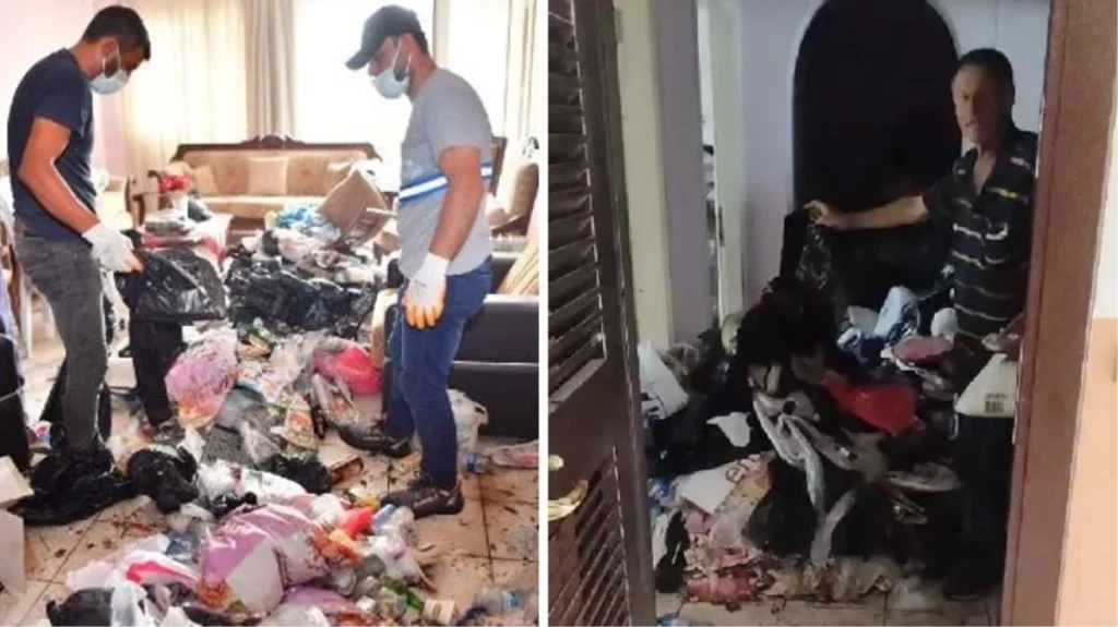 Adana’da bir daireden 20 ton çöp çıkarıldı, ev sahibi “Yapmayın, bunlar yılların emeği” diyerek direndi