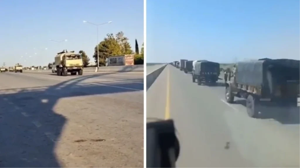 Azerbaycan ordusu, Zengezur Koridoru ve Ermenistan sınırına askeri sevkiyat yapıyor