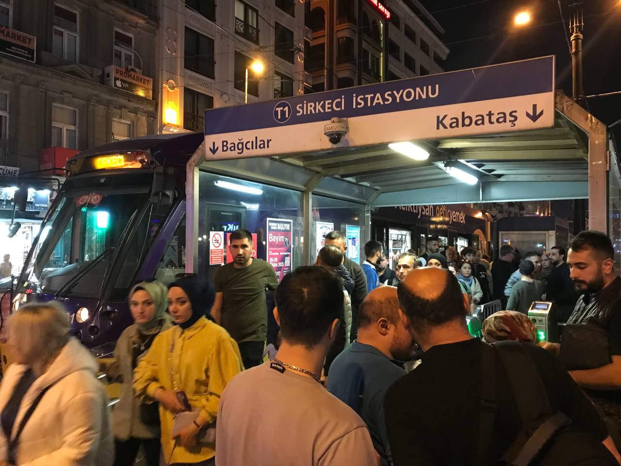 Kabataş-Bağcılar Tramvay Hattı'nda arıza