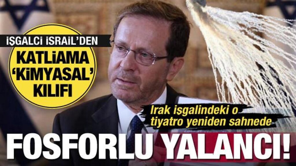 Bu yalanı tanıyoruz! İsrail Cumhurbaşkanı Herzog’dan Filistin’e ‘kimyasal silah’ yalanı