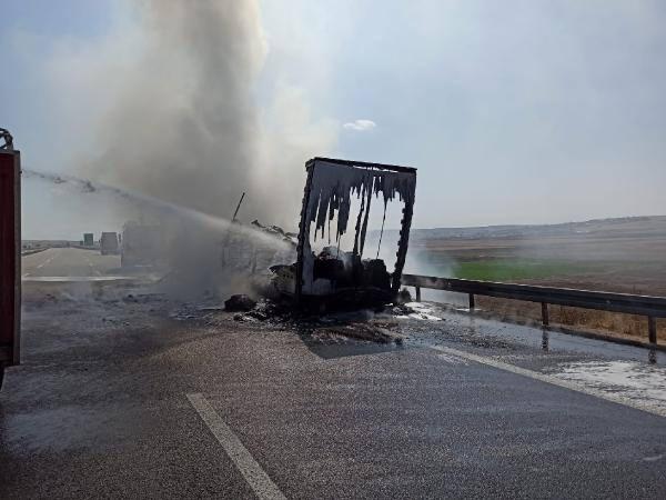 Otoyolda dehşete düşüren manzara! Alev topuna döndü