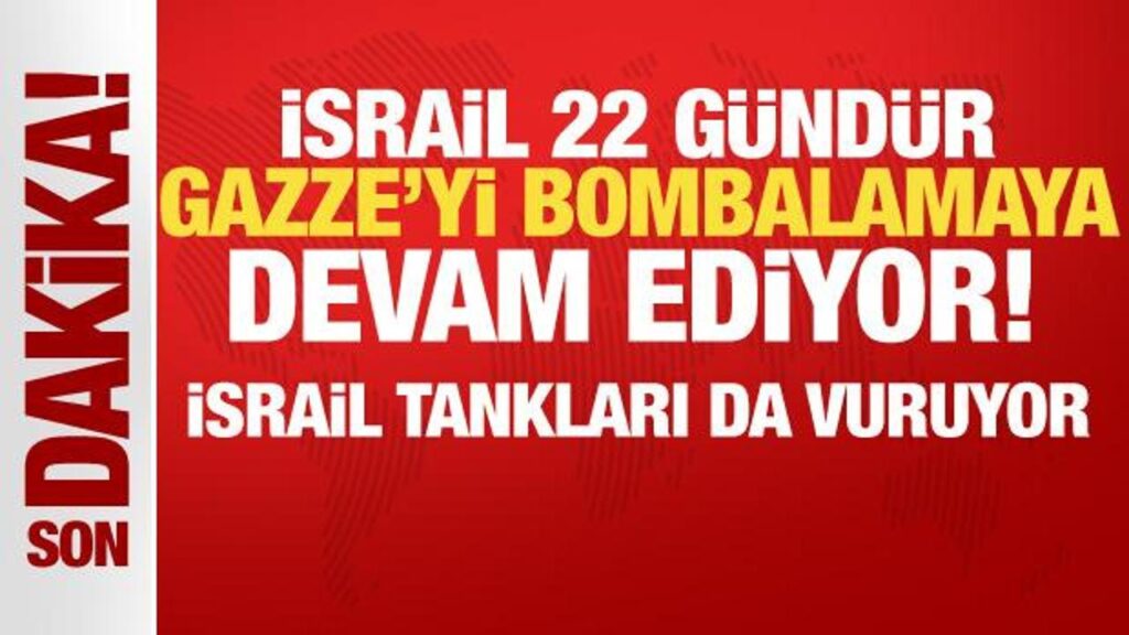 İsrail ordusu, bu akşam da Gazze’ye şiddetli saldırılar düzenliyor