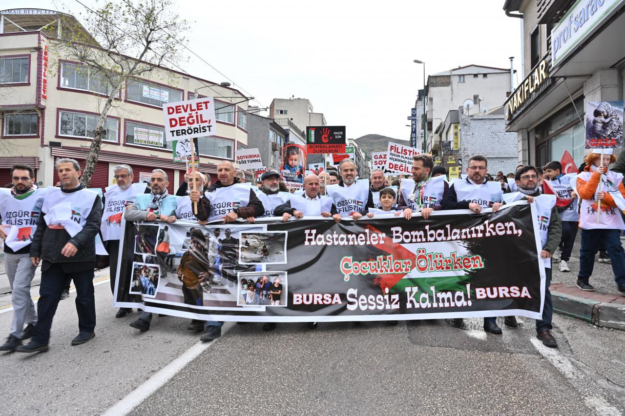 Bursa’nın çocukları Filistin için tek yürek