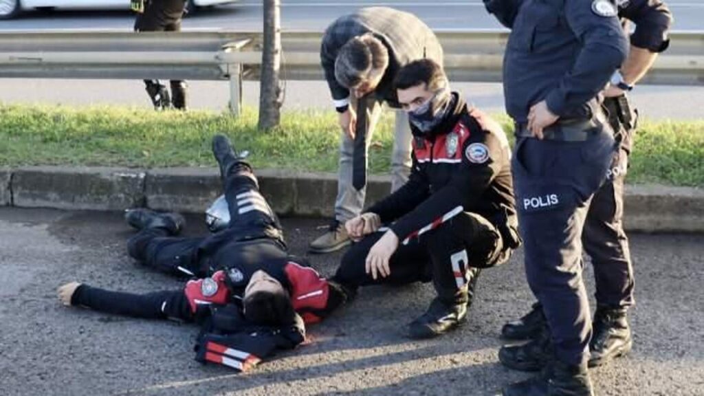 Trabzon’da “dur” ihtarına uymayan sürücü polisi yaraladı