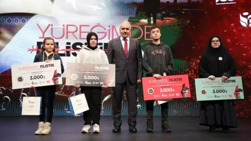 ‘Yüreğimde Filistin’ yarışmasında ödüller sahiplerini buldu