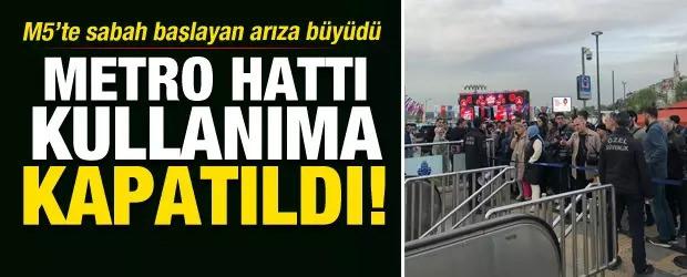 Üsküdar-Samandıra Metro Hattı'ndaki aksaklık 40 saattir çözülemedi