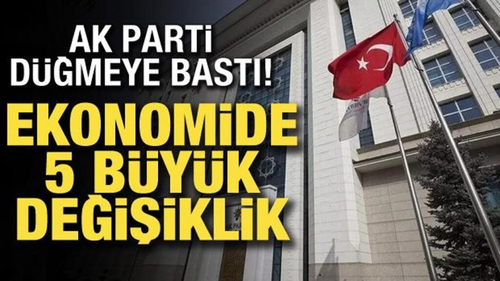 AK Parti, beş alanla ilgili kanun teklifleri hazırlıyor