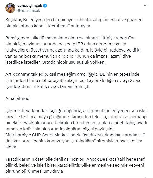 Ruhsat almak için başvurduğu İBB denetimindeki rüşvet sarmalını ifşa etti