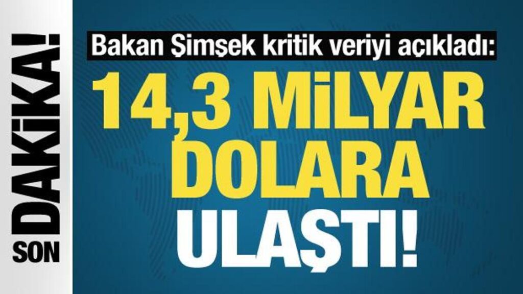 Bakan Şimşek: Yıllık dış ticaret açığındaki iyileşme 14,3 milyar dolara ulaştı!