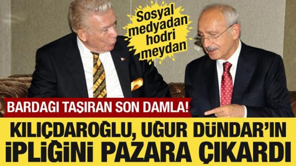 Bardağı taşıran son damla! Kılıçdaoğlu, Uğur Dündar’ın ipliğini pazara çıkardı!