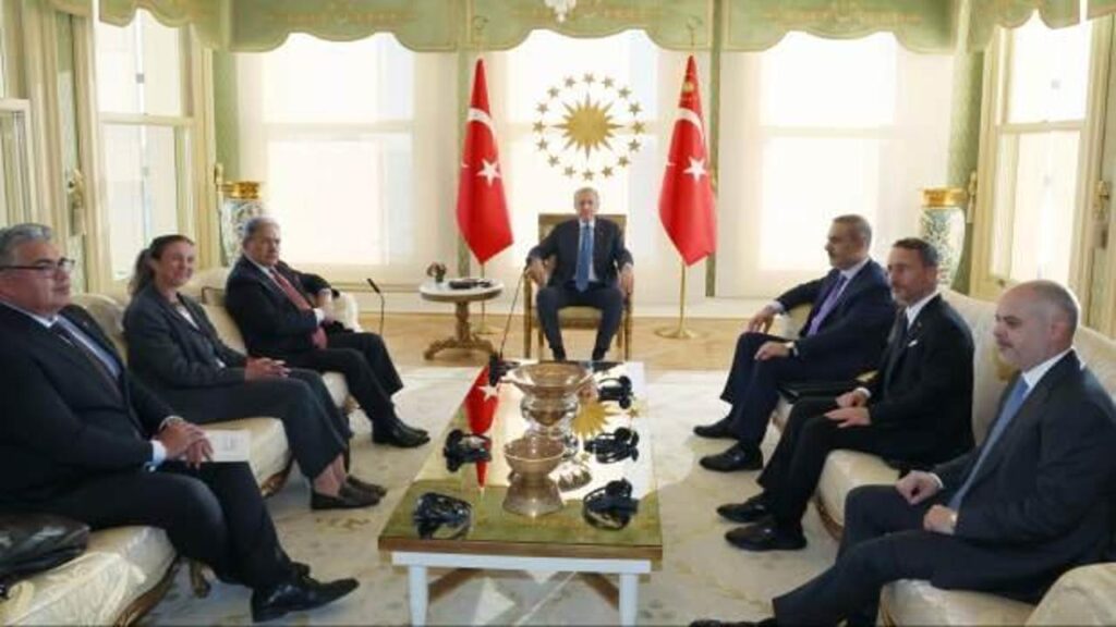 Erdoğan, Yeni Zelanda Başbakan Yardımcısı Peters’i kabul etti