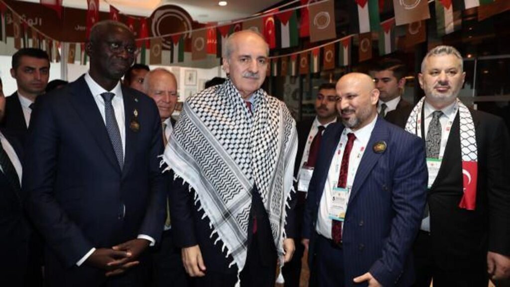 TBMM Başkanı Kurtulmuş, Kudüs Platformu sonrası mevkidaşlarıyla görüştü