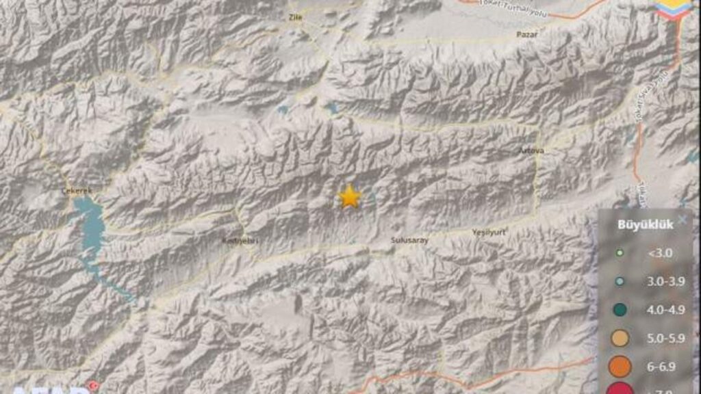 Tokat’ta 4,7 büyüklüğünde deprem! Sivas ve çevre illerde de hissedildi