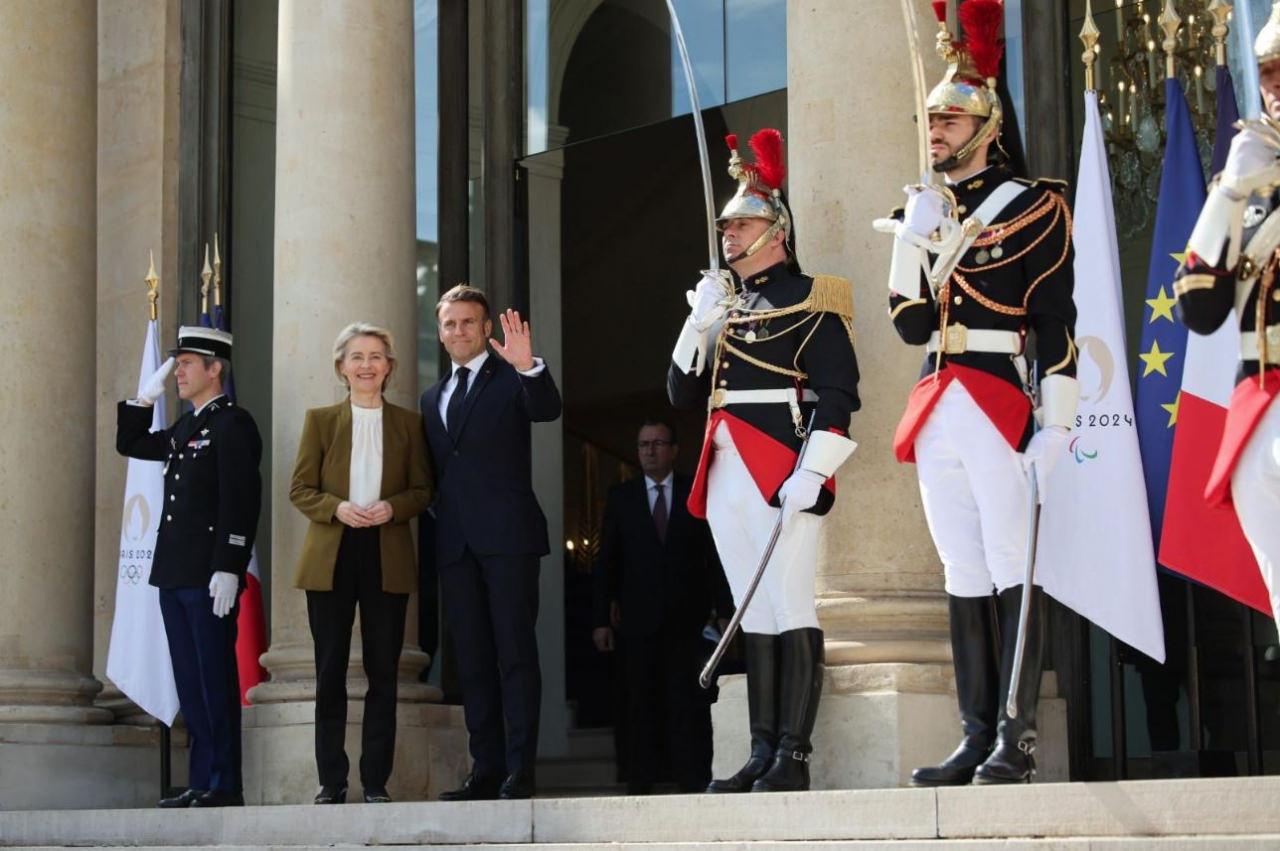 Macron-Cinping-Leyen üçlü görüşmesi başladı