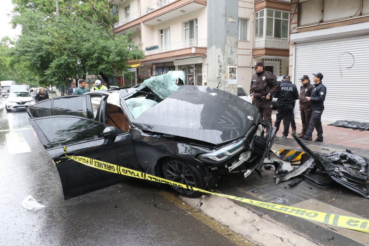 Ankara’da feci kaza! 1 ölü, 4 yaralı