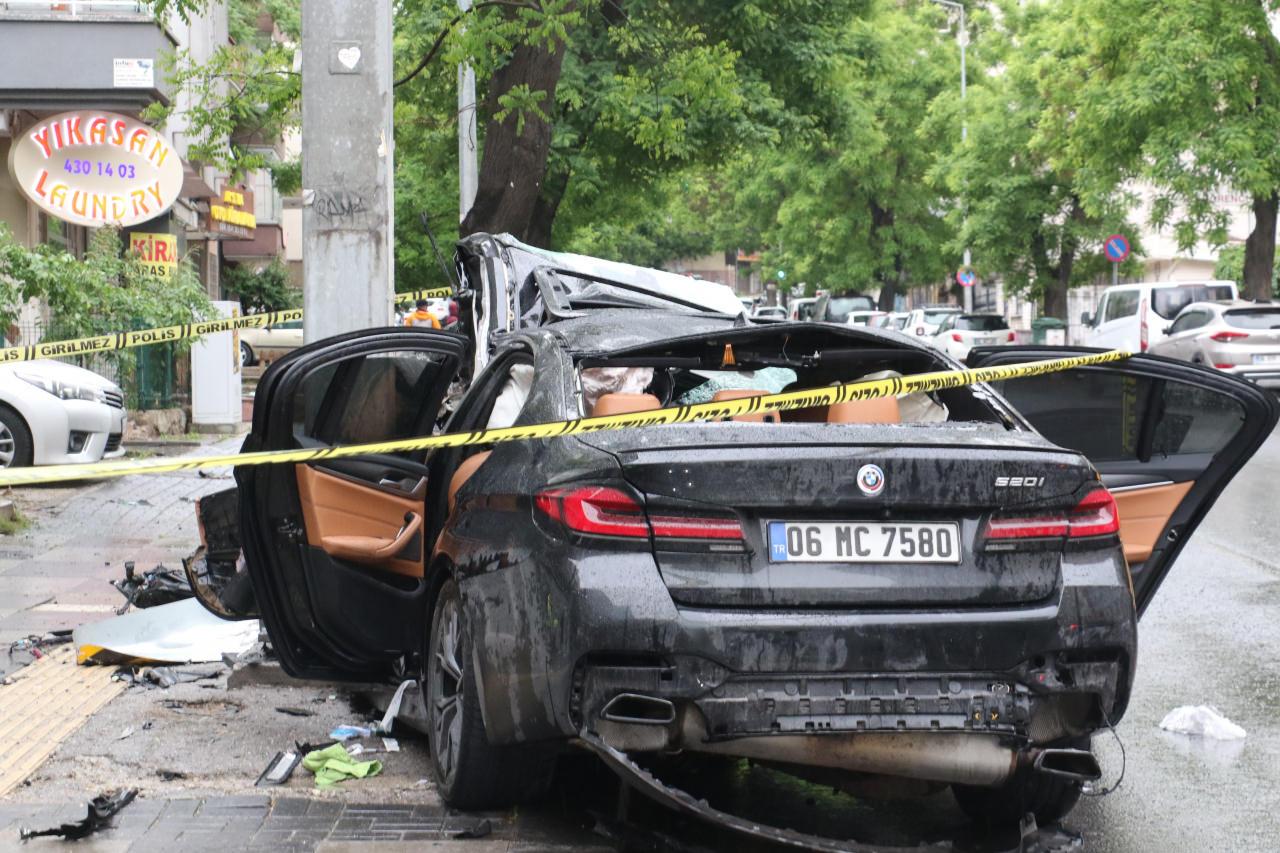 Ankara’da feci kaza! 1 ölü, 4 yaralı