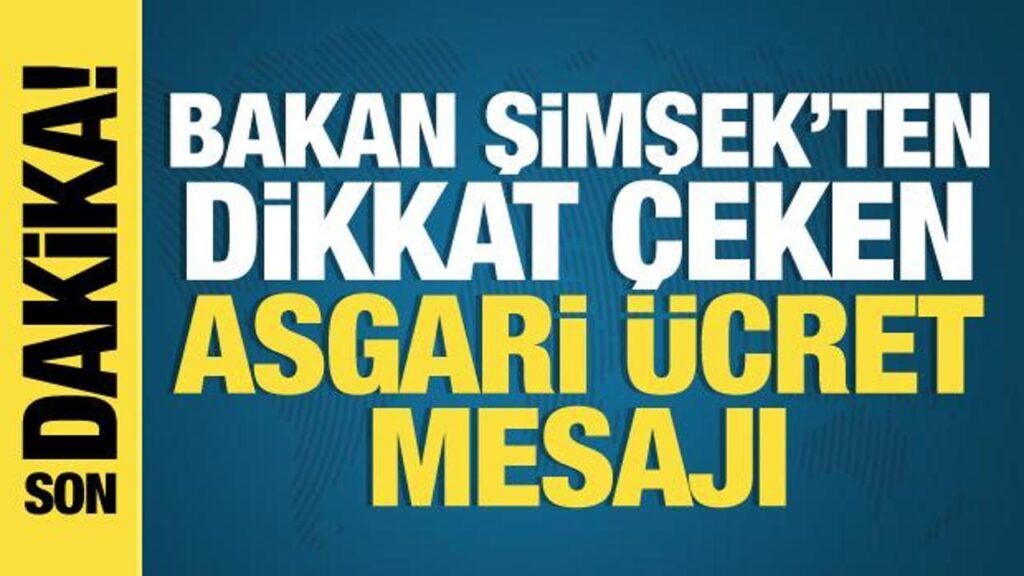Bakan Şimşek’ten refah artışı ve vergide adalet mesajı