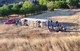 Malatya’da Yolcu Otobüsü Kaza Yaptı: 22 Kişi Yaralandı