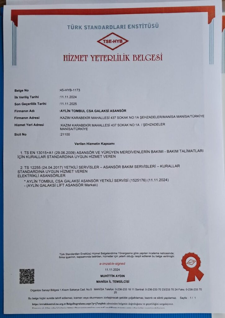 Galaksi Lift Asansör: Güvenli Asansör Kullanımı İçin En İyi Tercih