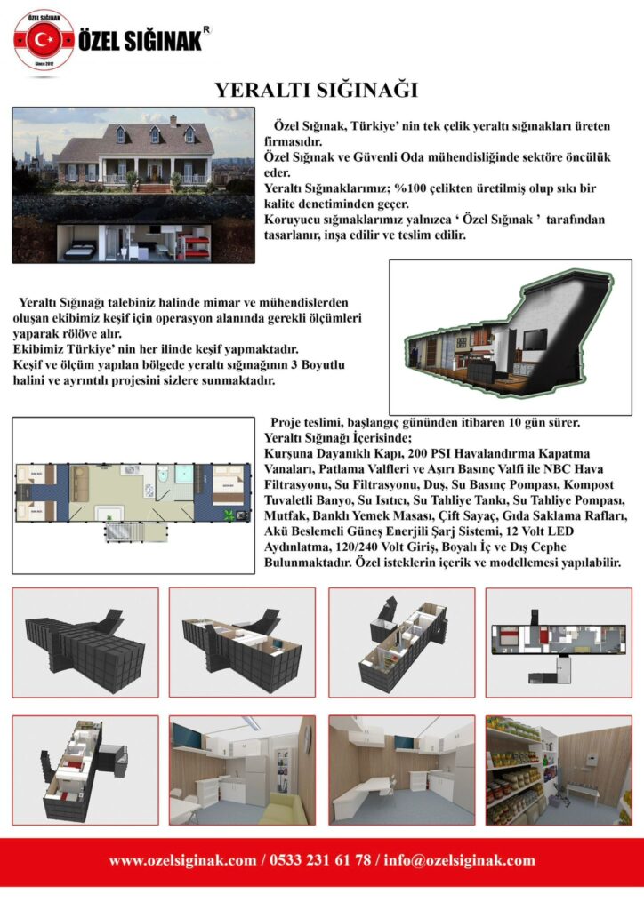 www.ozelsiginak.com: Her Durumda Güvenliğiniz İçin Özel Sığınak ve Güvenli Oda Çözümleri
