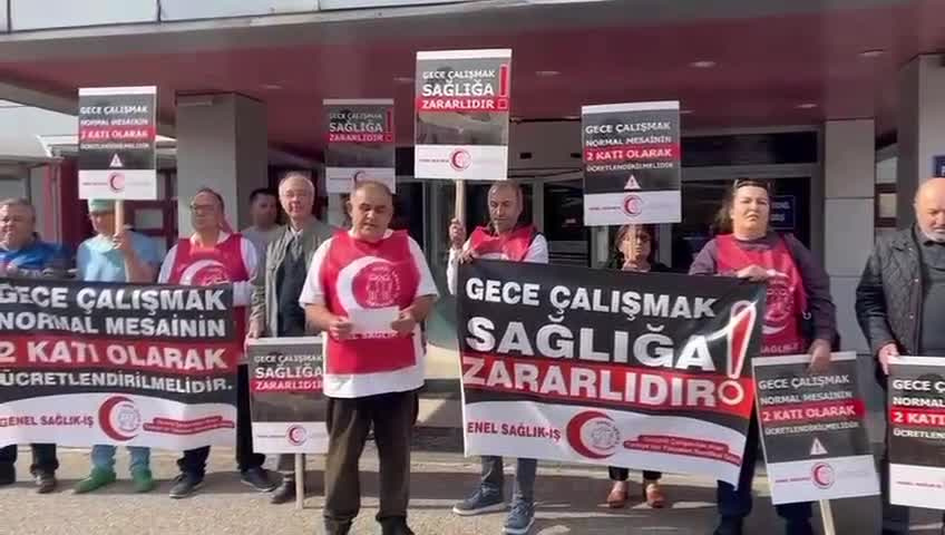 Sağlık Çalışanlarından Gece Çalışmasına Tepki